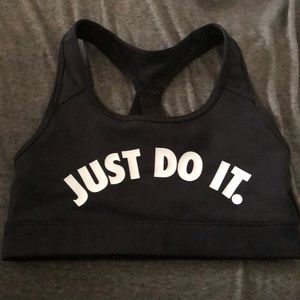 Nike black sports bra